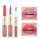 thumbnail image 3 of onlyliua Ofertas Navideñas Brillo de Labios de Doble Punta Delineador de Labios Brillo de Labios Esmalte de Labios Mate, 3 of 7