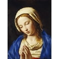 thumbnail image 2 of Salvi, Giovanni Battista 12x14 White Modern Wood Framed Museum Art Print Titled - The Madonna at Prayer, 2 of 4
