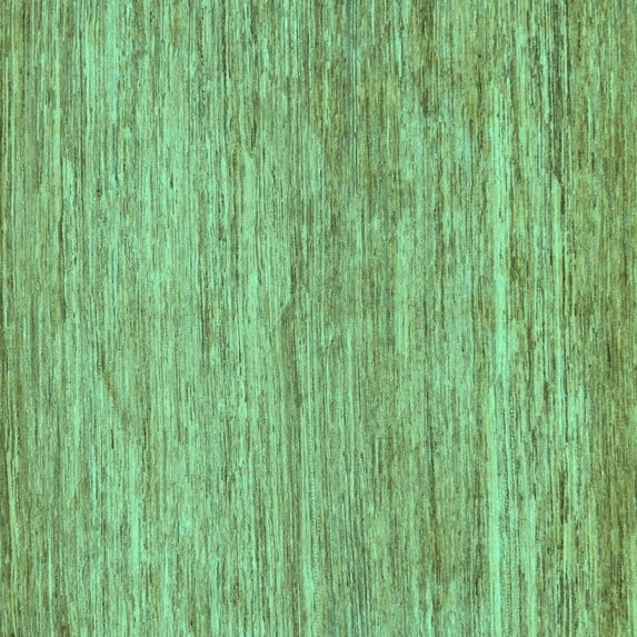 Ahgly Company Machine Washable Indoor Square Abstract Turquoise Blue Modern Area Rugs, 4' Square