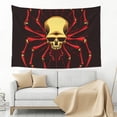 thumbnail image 3 of Xecao Red Skull Spider Print Tapestry, Wall Hanging Room Funny Decor, Backdrop Room Decor for Bedroom Living Room dormitory, 3 of 8