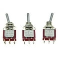 thumbnail image 2 of SALECOM 3X DPDT 3 Position ON Off ON Guitar Mini Toggle Switch Car/Boat Switches, 2 of 4