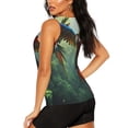 thumbnail image 3 of Fotbe Flying Parrots In Jungle Womens Loose Fit Casual Flowy Slim-Fit Tank Tops Athletic Round Neck Trendy Sleeveless Summer Tops for Gym and Yoga-Medium, 3 of 7