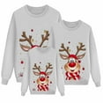thumbnail image 4 of AWZXDE Christmas Pajamas Bas de Pyjama Familial Assortis pour Papa et Enfants Chandails en Molleton à Manches Longues Tenue de Vacances Col Rond Festif Hommes,G, 4 of 4
