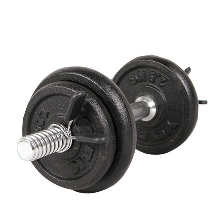 UHEOUN 2Pcs 25mm Barbell Gym Weight Bar Dumbbell Lock Clamp Spring Collar Clips