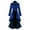 Blue, variant on Yindaity Women Gothic Steampunk Button Lace Corset Halloween Coat Tailcoat Jacket (Red,2XL)