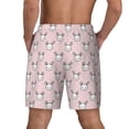 thumbnail image 4 of Uemuo Cute Rabbit Pattern Mens Swim Trunks Quick Dry Board Shorts with Mesh Lining, Stretch Beach Shorts Quick Dry No-Chafing Board Shorts-XX-Large, 4 of 9