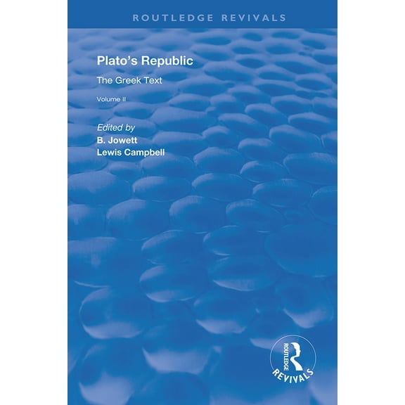 Routledge Revivals Plato's Republic (Vol 2): The Greek Text, (Paperback)
