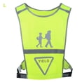 thumbnail image 1 of Chaleco luminoso LED para estudiantes Ropa de seguridad reflectante nocturna ajustable Amarillo fluorescenteL, 1 of 8