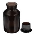 thumbnail image 3 of Unique Bargains Bouteille de Rangement en Verre à Grand Ouverture pour Réactifs Ambrés 1000 ml, Bouchon Ambré, 3 of 5