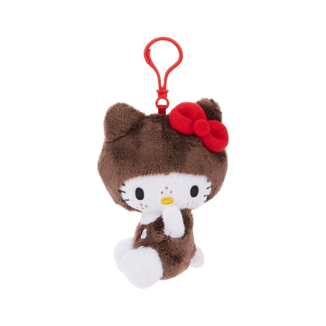 Hello Kitty Head Zipper Pull Snap Hook Keychain, Pink, Cute Plush