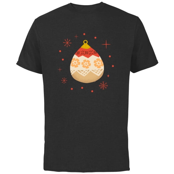 Disney Princess Moana Holiday Christmas Ornament - Short Sleeve Cotton T-Shirt for Adults - Customized-Black