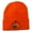 Orange, variant on Halloween Laughing Jack o Lantern Embroidered Long Beanie - Red OSFM