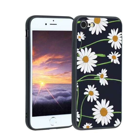 Daisies-189 Phone Case, Degined for iPhone 7 Case Men Women, Flexible Silicone Shockproof Case for iPhone 7