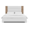 thumbnail image 2 of Furniture of America Erla Wood Panel California King Bed in White and Natural, 2 of 6