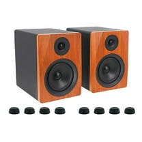 (2) Rockville APM5C 5.25" 250w Powered USB Studio Monitors Isolation Feet Pads