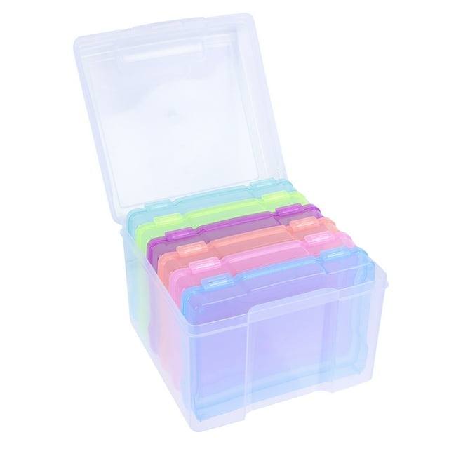 MasteelfCA 1 Ensemble Boîtes de Rangement en Plastique Boîtes d'Organisation de Photos Étui de Rangement de Photos