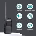 thumbnail image 4 of Radio bidireccional Retevis RT47 impermeable con micrófono IP67, paquete de 4 unidades, 4 of 9