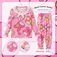 thumbnail image 1 of Pijama de Anime Sanrio Cinnamoroll Kuromi My Melody para niños, cárdigan informal de manga larga con cuello vuelto, ropa de dormir para niñas, primavera y verano, 1 of 4