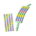 thumbnail image 3 of Colaxi Rouleau de Massage Manuel pour Muscles, 4 Rangées de Rouleaux Portables pour le Dos, Rouleaux pour Muscles, Bâtons pour Entraînement Mollet Dos Vert, 3 of 8