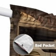 thumbnail image 4 of Swag Valance Curtains for Windows, Western Pubs Light Filtering Kitchen Curtains with Rod Pocket, Vintage Cowboy Countryside Retro Decorative Window Treatment Valances for Living Room, 36x45 - 2 PCS, 4 of 9