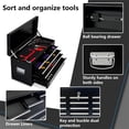 thumbnail image 4 of Aukfa Tool Box, 2 in 1 Steel Rolling Tool Chest & Cabinet on Wheels for Garage, 8-Drawers, Black, 4 of 17