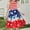 Multicolor, variant on LJEFF Girls 4th of July Sleeveless Tiered Dress, Flowy Patriotic clothes Summer Casual Dresses for Kids Multicolor Size 5-6T