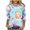 AH-Multicolor, variant on BiZtdJrK Prime By Hour Womens Easter Shirt Trendy 3D Bunny Rabbit Print Shirts Loose Casual Round Neck 3/4 Sleeve T-Shirt Cotton Pullover Tops Multicolor M