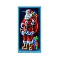 thumbnail image 2 of Gumesh Glow in the Dark Christmas Door Cover, Fluorescent Santa & Tree Print Holiday Banner for Indoor/Outdoor, Mesh Fabric Door Curtain with Easy Hanging Tabs, 2 of 6