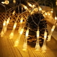 thumbnail image 5 of YAHHU Christmas Decorative String Lights for Christmas Tree - 20 LED Lights Battery Operated Indoor Fairy String Lights Xmas Decoration for Bedroom Christmas Ornaments Décor (Long Water Drop), 5 of 6