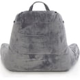 thumbnail image 7 of Husband Pillow Medium Dark Grey, Backrest for Kids, Teens, Petite Adults - Reading Pillows With Arms, Adjustable Loft, Plush Memory Foam, Bed Rest Chair Sitting Up, Detach Neck Roll, Removable Cover, 7 of 7