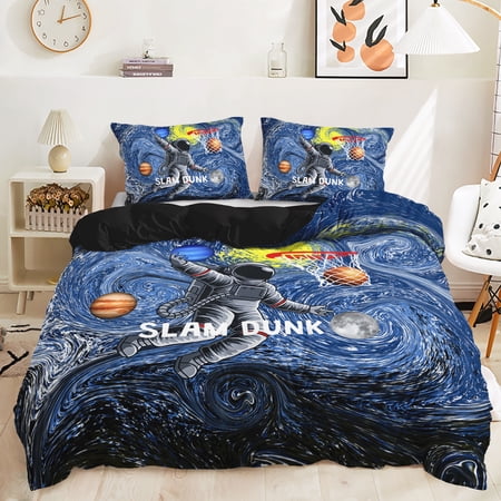 Hosima 3 Piece 3D Digital Printed Duvet Cover Full Size Bedroom Decorative Bedding Set,DEF05-King