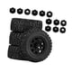 thumbnail image 4 of 4 ruedas y neumáticos para camión RC 1/10, piezas de coche RC, durabilidad, resistentes, repuestos profesionales, accesorios de repuesto para Negro, 4 of 8