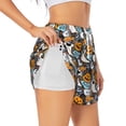 thumbnail image 3 of Lsque Happy Halloween2 Printed Women's Running Shorts with Liner Pockets,Elastic Quick Dry Workout Athletic Gym Yoga Shorts,Womens High Waist Shorts-X-Large, 3 of 9