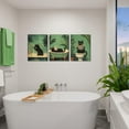 thumbnail image 3 of Funny Bathroom Wall Art Set of 3, Maximalist Black Cat Bathroom Wall Decor Paintings, Cute Animal Restroom Poster Canvas Prints Pictures 16x24 inch d, 3 of 7