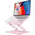 thumbnail image 1 of Adjustable Laptop Stand Ergonomic with Rotating Base Foldable & Portable Laptop Riser Compatible with MacBook Dell HP Lenovo and Other Laptops (Silver), 1 of 8