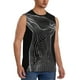 thumbnail image 2 of Fotbe Geometric Lines Dog Art Men's Camiseta sin Mangas Estampada para Hombres, Playera Casual para Gimnasio, Entrenamiento, Playa-XX-Large, 2 of 7