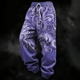 thumbnail image 2 of Mens Sweatpants with Pockets Cool Western Cowboy Style Print Relaxed Fit Elastic Waist Joggers Jogging Pants, 2 of 4