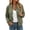 01-Army Green, variant on Women's Bomber Jacket Polka Dot Zip Up Loose Fit Lightweight Waterproof Windproof Casual Coat Fall Outfits for Women for Fall Spring Daily Wear