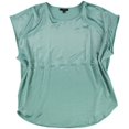 thumbnail image 1 of Alfani Womens Drawstring Waist Pullover Blouse mint 2XL, 1 of 2
