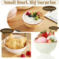thumbnail image 4 of Ceramic Dessert Bowl Set of 6 - Small Porcelain Bowls for Rice, Snack, Ice Cream - Microwave and Dishwasher Safe - Assorted Candy Hue - 4.7 Inch - 10 OZ, 4 of 6
