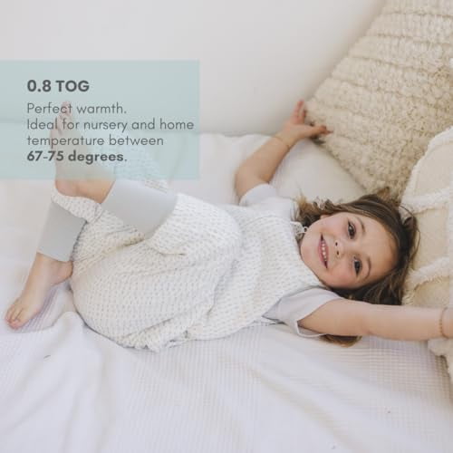 Tealbee Dreamsuit - Bamboo Sleep Sack with Legs - (0.8 Tog) Dash 12m-2t