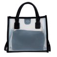 thumbnail image 2 of Bolsa Bolsos de hombro transparentes de PVC PU Candy Tote Mujeres Crossbody Bolso Monedero (Negro) JShteea Para Estrenar, 2 of 9