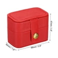 thumbnail image 2 of Unique Bargains Velvet Ring Box, 4 Slots Travel Ring Box Jewelry Holder Portable Mini Jewelry Case for Rings, Red, 2 of 6