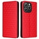 thumbnail image 1 of For Oukitel P1 Wallet Case Rhombus Imprinted Leather Phone Cover - Black, 1 of 5
