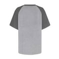 thumbnail image 6 of Womens Tops Womens T Shirts Short Sleeve Color Block Loose Fit Casual Summer Tops Comfy Blouses Basic Tees Shirts for Women, 6 of 6