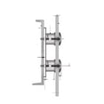 thumbnail image 3 of CRL RS0B25BS 316 Brushed Stainless Steel Dome 2-3/8" Glass Rail Standoff Fitting with Mounting Plate, 3 of 6