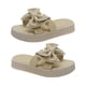 thumbnail image 5 of Zapatillas con lazo estilo coreano para mujer punta redonda plana de fondo grueso para verano femenino exterior, 5 of 8