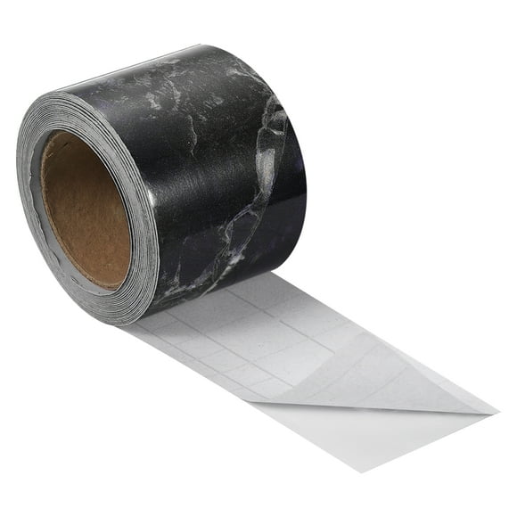 Unique Bargains Wood Grain Tape 2'x33 Ft Self Adhesive Wood Grain Repair Patch for Baseboards Floor Repair Blue Stone
