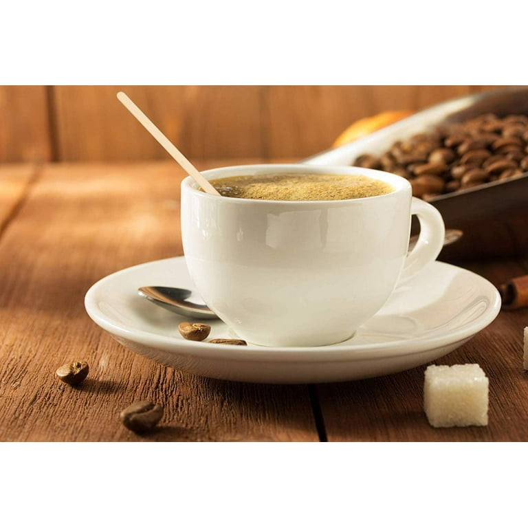Wood Coffee Stirrers Stir Sticks,1000PCS Disposable Biodegradable Wooden  Stir Sticks (1000, 5.5)