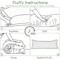 thumbnail image 3 of Body Pillow for Adults, Thickened Memory Foam Long Bed Pillow, Breathable Full Body Pillow with Removable Pillow Cover (20x54 Inch), 3 of 14
